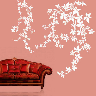 50% OFF on DeStudio DeStudio Vine Flowers One Wall Stickers Size MEGA WALL STICKER Sticker