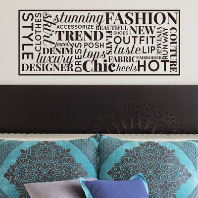 62% OFF on DeStudio Fashion Words Phrases Decal Wall Sticker Sticker