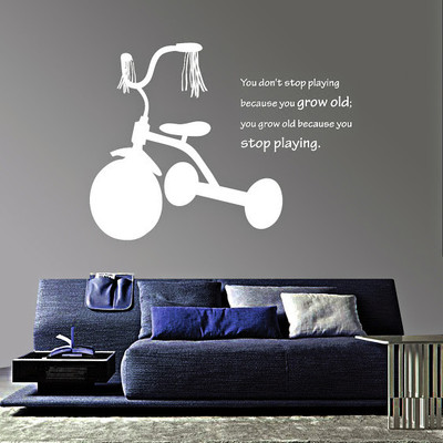 50% OFF on DeStudio DeStudio My First Tricycle One Wall Stickers Size SUPER WALL STICKER Sticker