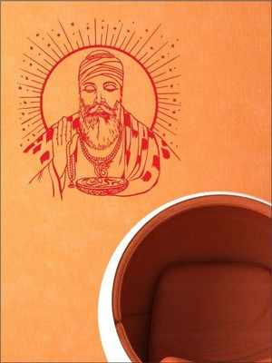 82% OFF on Wall1ders Guru Nanak PVC Vinyl Sticker Sticker Pack of 1