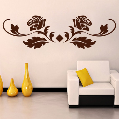 80% OFF on D��cor Kafe Decal Style Rose Floral Wall Art Large Size-40*11 Inch Wall Sticker Sticker Pack of 1 80% OFF on D��cor Kafe Decal Style Rose Floral Wall Art Large Size-40*11 Inch Wall Sticker Sticker Pack of 1