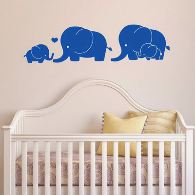 73% OFF on DeStudio Elephant Family Cute Animals Wall Sticker Sticker 73% OFF on DeStudio Elephant Family Cute Animals Wall Sticker Sticker