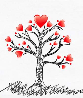 33% OFF on Pindia Love Tree Design Wall Sticker 33% OFF on Pindia Love Tree Design Wall Sticker