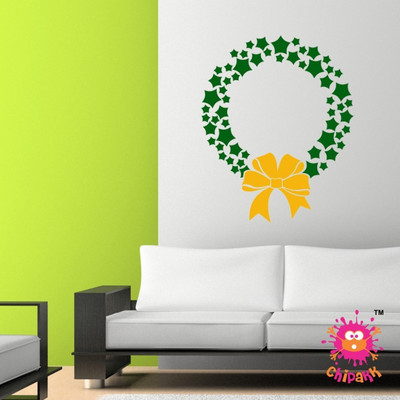 20% OFF on Chipakk Christmas Wreath Small Pigmented Polyvinyl Sticker
