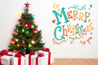 80% OFF on Decor Kafe Decal Style Merry Christmas Art Medium Size- 25*25 Inch Wall Sticker Pack of 1 80% OFF on Decor Kafe Decal Style Merry Christmas Art Medium Size- 25*25 Inch Wall Sticker Pack of 1