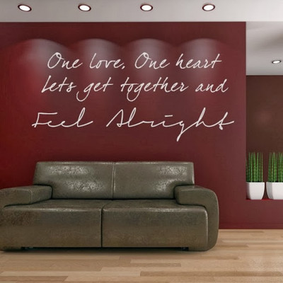 68% OFF on DeStudio DeStudio One Love Lyrics One Wall Stickers Size SMALL WALL STICKER Sticker 68% OFF on DeStudio DeStudio One Love Lyrics One Wall Stickers Size SMALL WALL STICKER Sticker