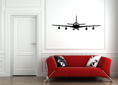 24% OFF on Dream On Walls Aeroplane Self Adhesive Vinyl Decal Sticker