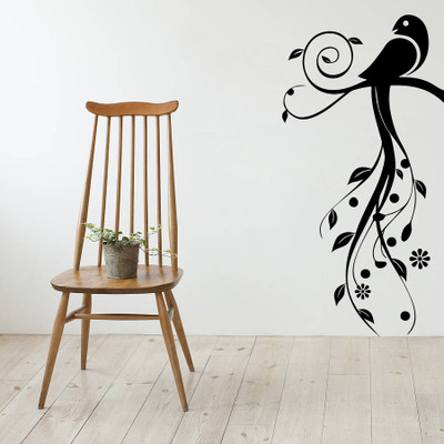 86% OFF on D��cor Kafe Decal Style Bird Swirls Wall Sticker Large Size-21*42 Inch Wall Sticker Sticker Pack of 1 86% OFF on D��cor Kafe Decal Style Bird Swirls Wall Sticker Large Size-21*42 Inch Wall Sticker Sticker Pack of 1