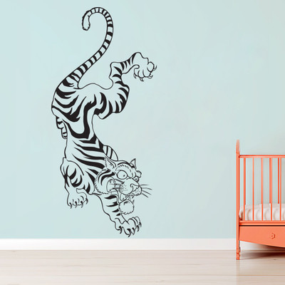 83% OFF on D��cor Kafe Decal Style Tiger Wall Sticker Medium Size-16*36 Inch Wall Sticker Sticker Pack of 1 83% OFF on D��cor Kafe Decal Style Tiger Wall Sticker Medium Size-16*36 Inch Wall Sticker Sticker Pack of 1