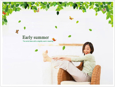 52% OFF on Asmi Collections Summer Tree Wall Sticker Pack of 1