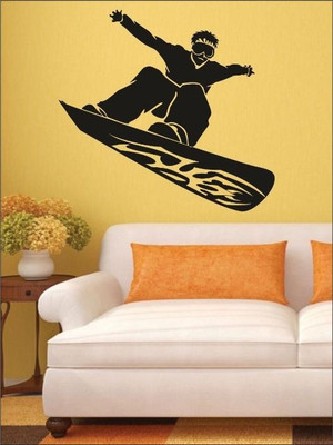 87% OFF on Wall1ders Surfing Board PVC Vinyl Sticker Pack of 1