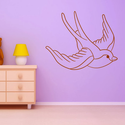 50% OFF on DeStudio DeStudio Flying swallow bird Wall Stickers Size SUPER WALL STICKER Sticker