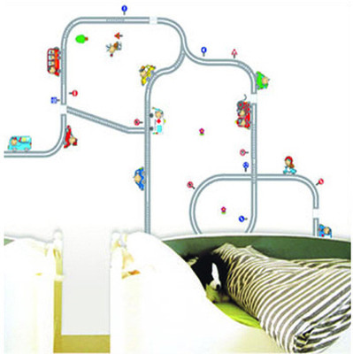 33% OFF on Pindia Fancy Map Style Wall Sticker