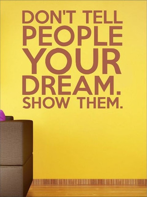 82% OFF on Wall1ders Your Dream PVC Vinyl Sticker Sticker Pack of 1