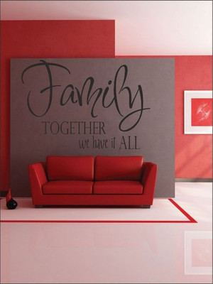 82% OFF on Wall1ders Family Together PVC Vinyl Sticker Sticker Pack of 1