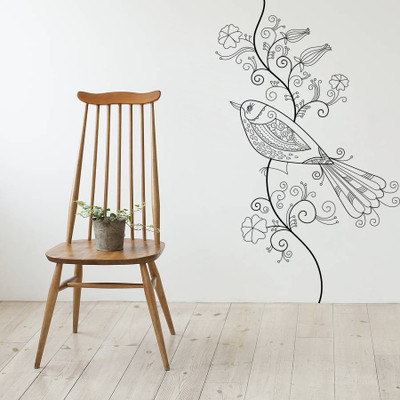 67% OFF on D��cor Kafe Decal Style Bird Floral Wall Sticker Tiny Size-12*21 Inch Wall Sticker Sticker Pack of 1 67% OFF on D��cor Kafe Decal Style Bird Floral Wall Sticker Tiny Size-12*21 Inch Wall Sticker Sticker Pack of 1