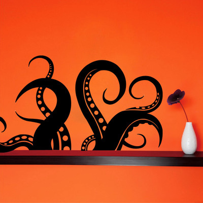 30% OFF on Creative Width Decor Octopus Legs Vinyl Sticker Sticker Pack of 1