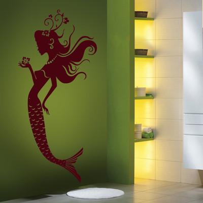 40% OFF on Creative Width Decor The Mermaid Vinyl Sticker Sticker Pack of 1
