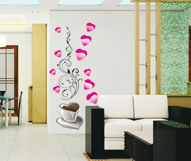 33% OFF on Pindia Design Cup Of Tea Wall Sticker