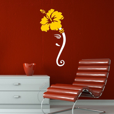 Chipakk Ganesha 3- White Small Pigmented Polyvinyl Films Imported Sticker