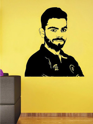 84% OFF on Wall1ders Virat-Run Machine PVC Vinyl Sticker Sticker Pack of 1