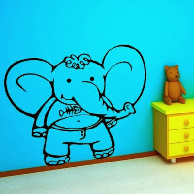 44% OFF on DeStudio Big Ears Elephant Kids Nursery Size Tiny Wall Sticker