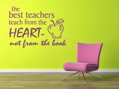50% OFF on DeStudio DeStudio The Best Teachers Teach From The Heart One Wall Stickers Size GIANT WALL STICKER Sticker