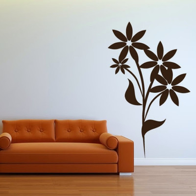 75% OFF on DeStudio Floral Flower One Size Large WALL STICKER Sticker