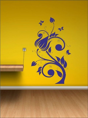 84% OFF on Wall1ders Butterfly Tree PVC Vinyl Sticker Sticker Pack of 1