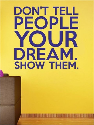 82% OFF on Wall1ders Your Dream PVC Vinyl Sticker Sticker Pack of 1