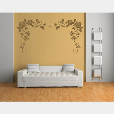 84% OFF on DeStudio Rose Bud Wall Border One Size Jumbo WALL STICKER Sticker