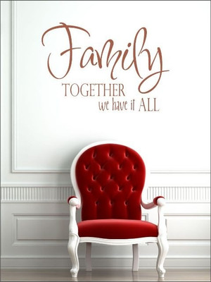 84% OFF on Wall1ders Family Together PVC Vinyl Sticker Sticker Pack of 1