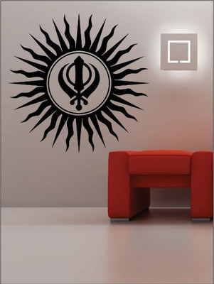 82% OFF on Wall1ders Khanda PVC Vinyl Sticker Sticker Pack of 1