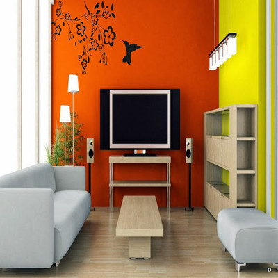 69% OFF on DeStudio Humming Bird Feeder Color Black Size 105cms X 60 Cms Wall Sticker