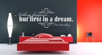 87% OFF on DeStudio Nothing Happens But First One Size Tiny Wall Sticker