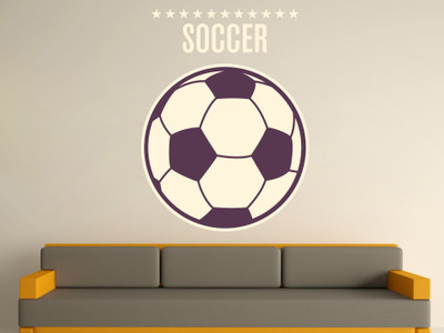 Decor Kafe Decal Style Football In A Art Large Size- 24*32 Inch Wall Sticker Pack of 1 Decor Kafe Decal Style Football In A Art Large Size- 24*32 Inch Wall Sticker Pack of 1