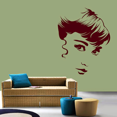 50% OFF on DeStudio DeStudio Audrey Hepburn Two Wall Stickers Size LARGE WALL STICKER Sticker