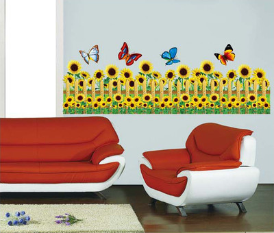 33% OFF on Pindia Sun Flower Border Wall Sticker 33% OFF on Pindia Sun Flower Border Wall Sticker