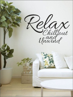 82% OFF on Wall1ders Relax PVC Vinyl Sticker Sticker Pack of 1