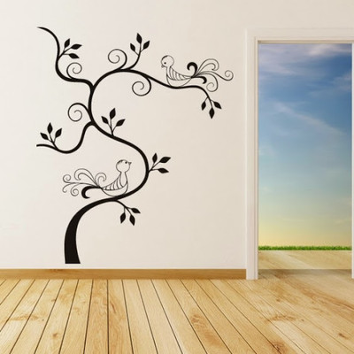 DeStudio Tree Birds On Tree Animals Nature One Size Mega Wall Sticker DeStudio Tree Birds On Tree Animals Nature One Size Mega Wall Sticker