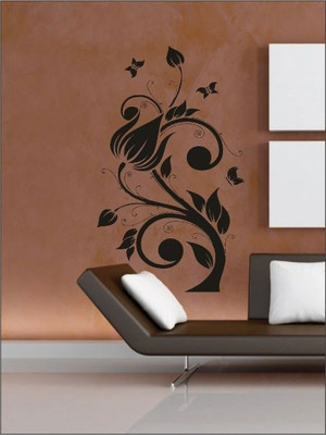 68% OFF on Wall1ders Butterfly Tree PVC Vinyl Sticker Sticker Pack of 1