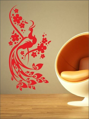 83% OFF on Wall1ders Peacock With Flowers PVC Vinyl Sticker Sticker Pack of 1 83% OFF on Wall1ders Peacock With Flowers PVC Vinyl Sticker Sticker Pack of 1