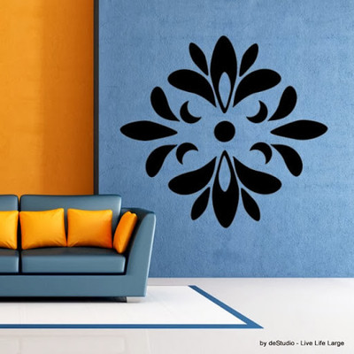 44% OFF on DeStudio Floral Circular Print Size Tiny Wall Sticker