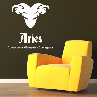 Chipakk Aries Zodiac Decal - White-M Pigmented Polyvinyl Films Imported Sticker Chipakk Aries Zodiac Decal - White-M Pigmented Polyvinyl Films Imported Sticker
