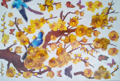33% OFF on Pindia Yellow Roses Design Wall Sticker 33% OFF on Pindia Yellow Roses Design Wall Sticker