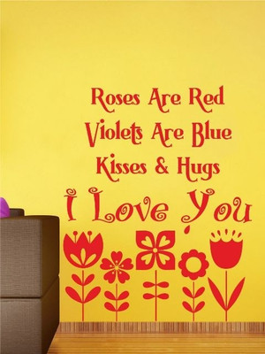 21% OFF on Wall1ders I Love You PVC Vinyl Sticker Pack of 1