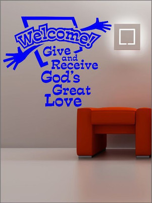 82% OFF on Wall1ders Welcome PVC Vinyl Sticker Sticker Pack of 1