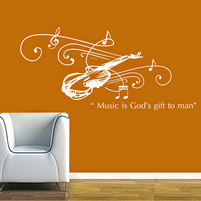 50% OFF on DeStudio DeStudio Music Is Gift One Wall Stickers Size LARGE WALL STICKER Sticker