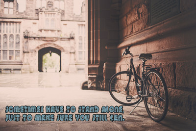 16% OFF on Motivational Quote On Standing Alone Poster Paper Print 16% OFF on Motivational Quote On Standing Alone Poster Paper Print