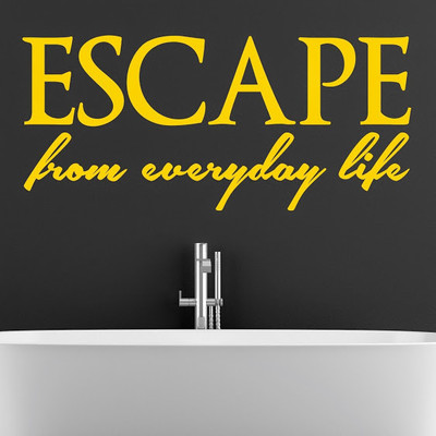 50% OFF on DeStudio Escape Life One Color Yellow Size 150 X 60 Cms Wall Sticker